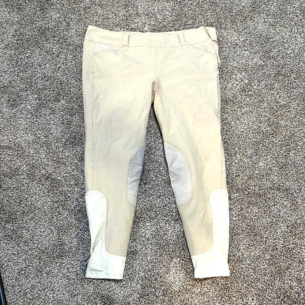 SmartPac Piper knee patch horse riding breeches - tan